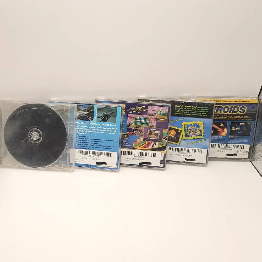 Playstation Lot of 25 Games Spec Ops Sno Cross Asteroids Cyber Tiger Test Drive
